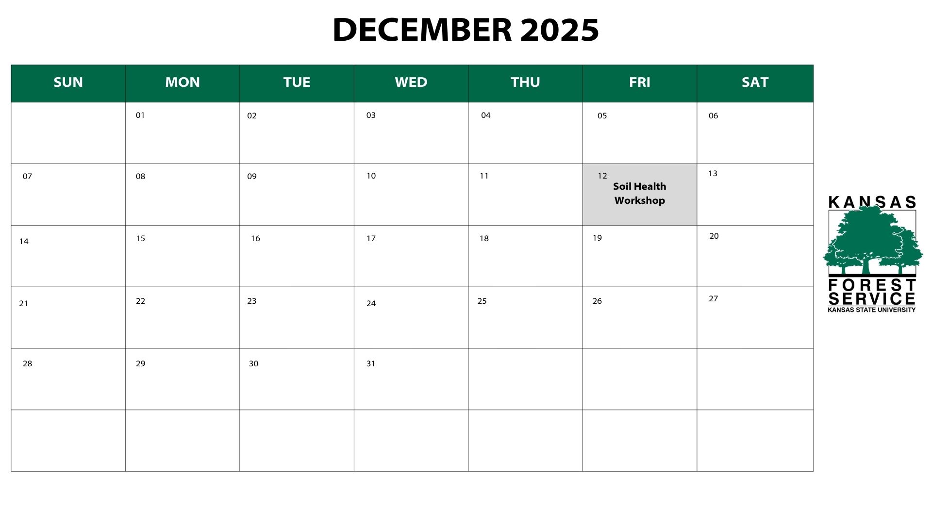 December 2025 Calendar Preview